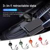 For Car Interior Phone 3 In 1 Charging Cable Retractable Charger Tool Ceed Sportage Rio K5 K2 Cerato Proceed Venga SedonaEB2 