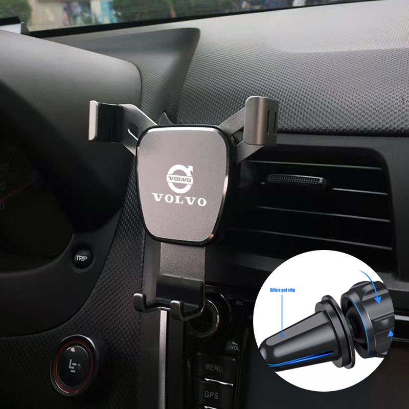 aux1 Gravity Car Phone Holder Air Vent Clip Cell Phone Stand Support For Volvo Rdesign V50 V70 S90 S60 C30 XC60 T6 S80 V60 V40 XC90