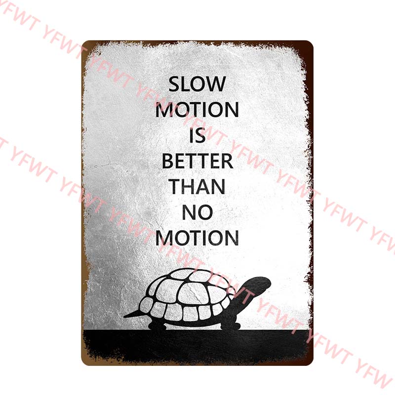 Do Your Best and Work Hard Motivational Quote Metal Tin Sign Art Posters Decorative Wall Art Picture for Office Home Decor