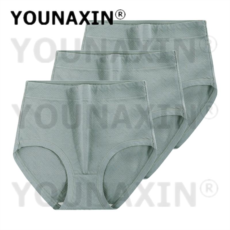 3 stykker truser i stor størrelse dameundertøy Høy midje undertøy bomull underbukser jenter store truser underbukser XL 2XL 3XL 4XL 5XL 6XL