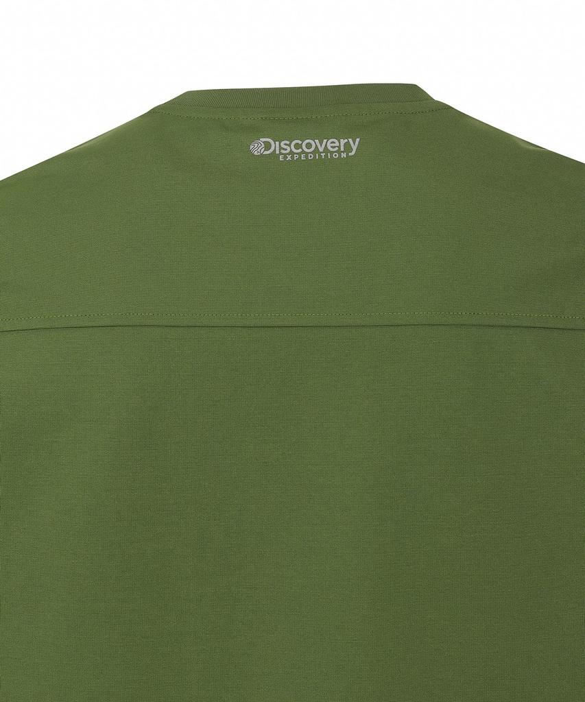 DISCOVERY EXPEDITION Men'S Freshvent Knit Training Pocket Short Sleeve T-Shirt (Khaki)