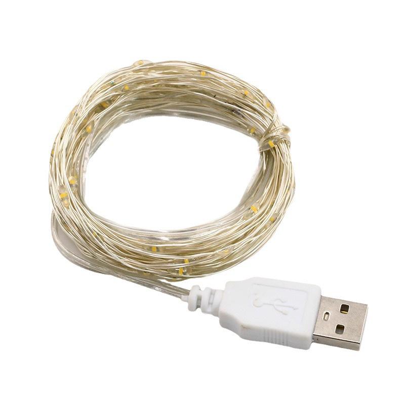 USB-betriebene Sternen-Lichterkette mit Fernbedienung, 8 Modi - Ideal für Sträuße und Dekorationen