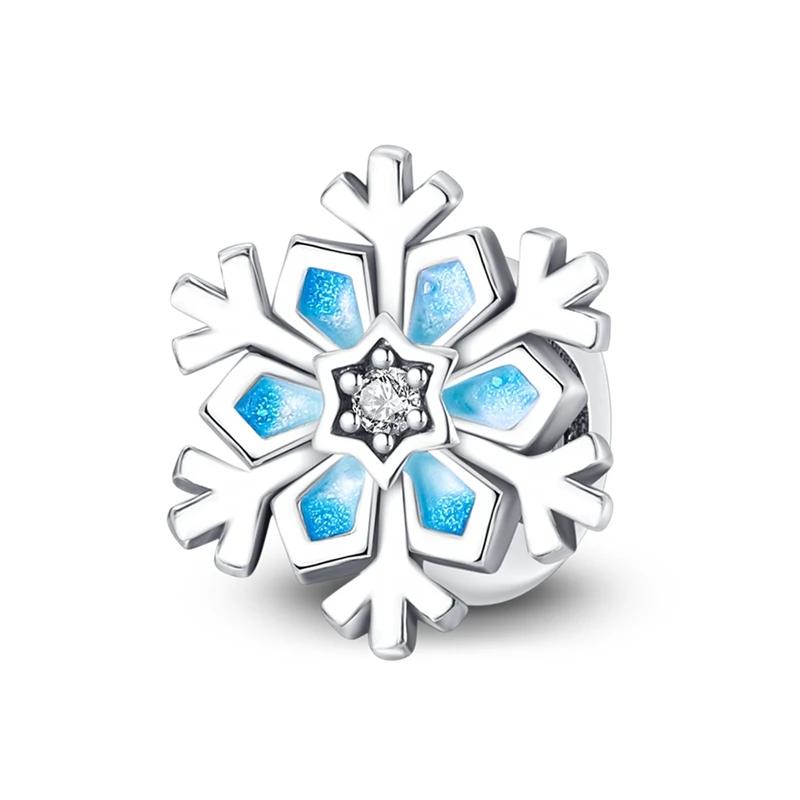 Copper Charms Christmas Elk Santa Claus Winter Dangle Charms Fit Original Bracelet Beads Diy For Jewelry Making