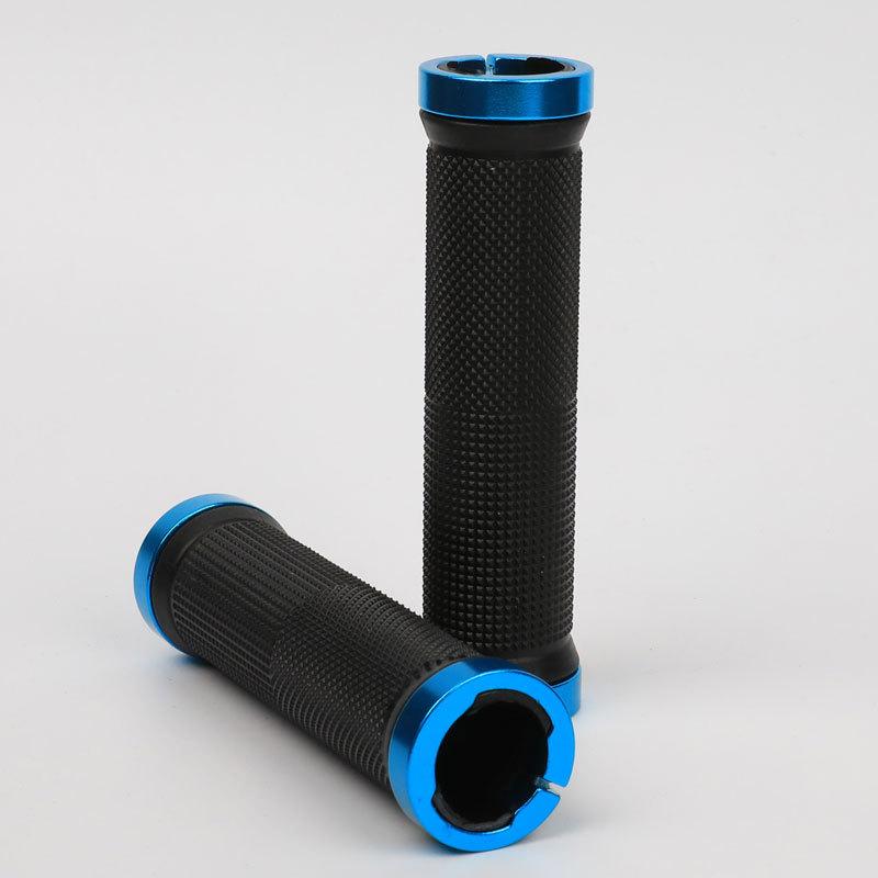 

Bicycle Rubber Grips MTB Alloy Lock Bilateral Lock Handlebar Grips Anti Slip Cycling Handlebar Sleeve Bicycle Accessories 1 Pair синий