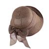 Women's Elegant Wide Brim Sun Hat with Bowknot Breathable Straw Hat for Summer Beach and Outdoor Activities