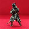 New Creative 4cm Black Pure Copper Slanting Knife Samurai Ancient Soldier Toy Model Desktop Decoration Man Gift Figurine