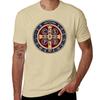 Saint Benedict Medal Tshirt Sports Fans Boys Whites Plus Size Tops Unisexs Workout Shirts
