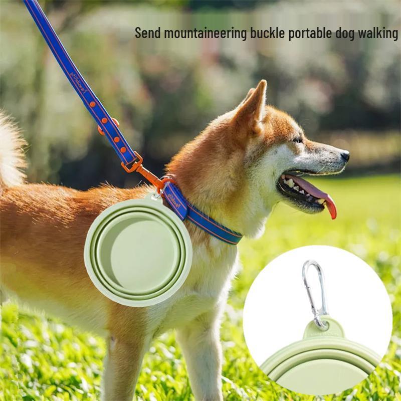 Tragbare Silikon-Reisenapf für Haustiere für Futter und Wasser