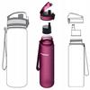AQUAPHOR 1 filter bottle, 08 L, burgundy, water filter cartridge