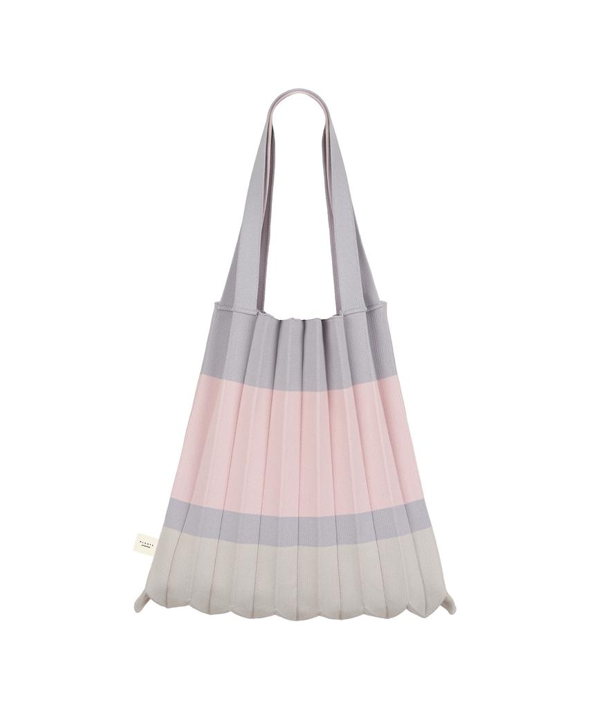 Pleatsmama Shoulder Bag Pink Gray