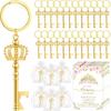 50 Sets Baby Shower Bottle Opener Favors Included Bottle Opener Keychain Crown Charms Keychain Thank You Cards Organza Bags Baby Shower Return Gifts