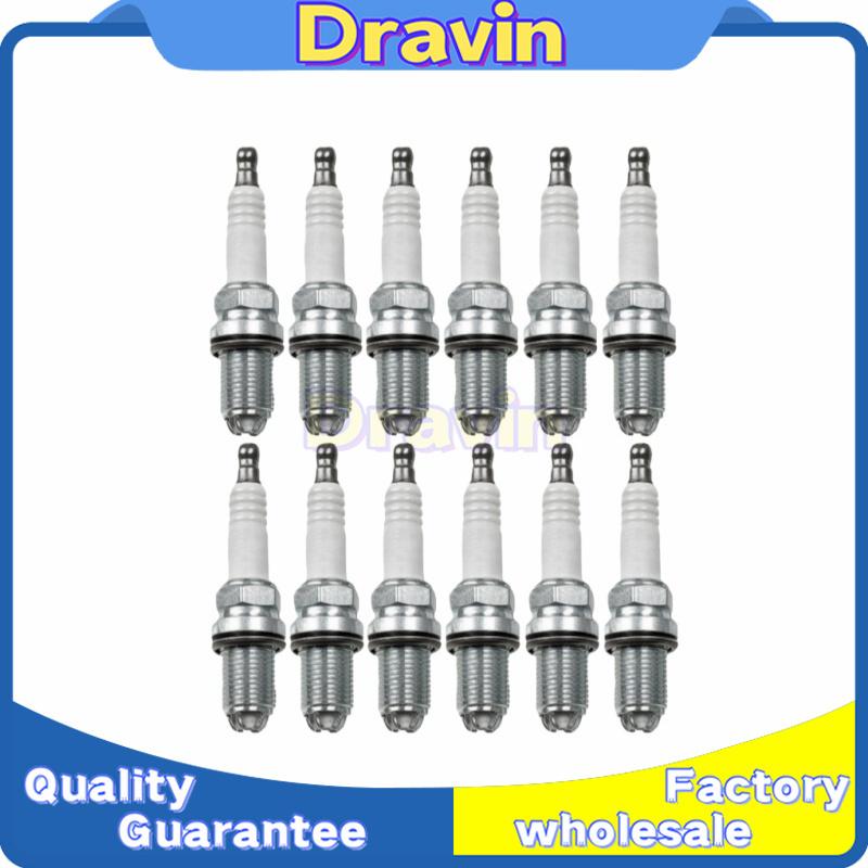 12PCS 12120037607 Platinum Spark Plug For BMW E46 E39 E83 E36 E63 E53 M54 M62 Z3 320 528 750iL 760iL E38 E65 E34