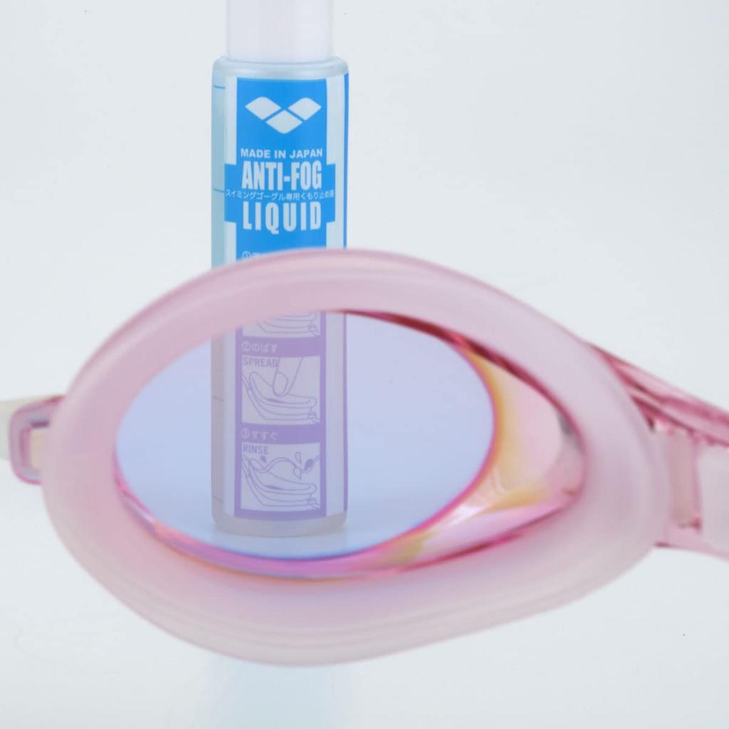 arena Swimming Orange and One Size Fits Mirrored AGL-3300M Goggles, Unisex, Silky, Pink, All, Lens, Anti-Fog (Linon)