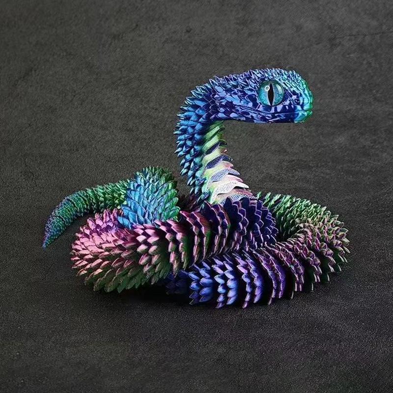3D Printed Dragon Desk Accessorie Office Accessorie 3D Printed Snake Octopus Ornament Birthday Holiday Gifts Room Decor