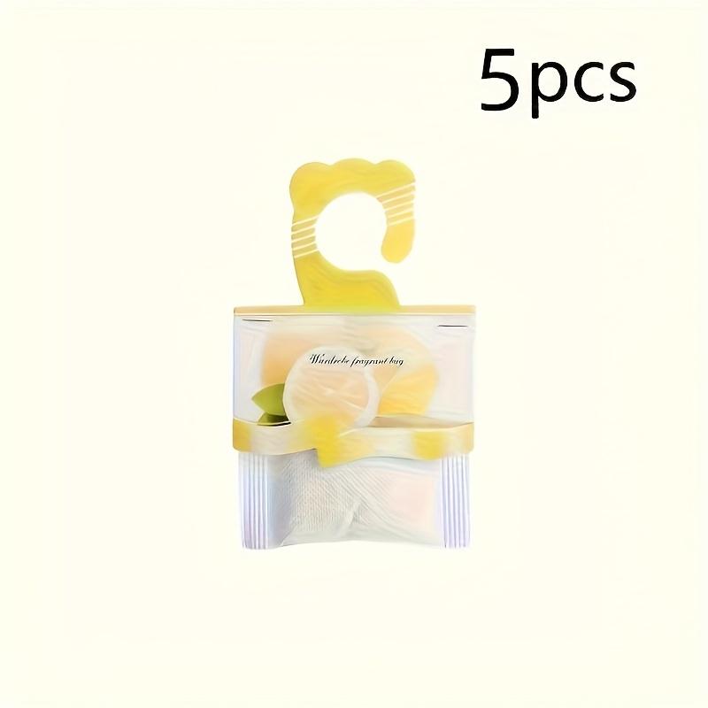 

5 шт. Полиэстеровые саше с ароматом лаванды и османтуса - Ароматные освежители для шкафов, автомобилей, спален - Случайный узор 5pcs лимон