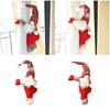 Holiday Doll Shape Curtain Holder Door Decors Soft Cotton Christmas Winter Themed Tieback Mysterious Atmosphere Creators