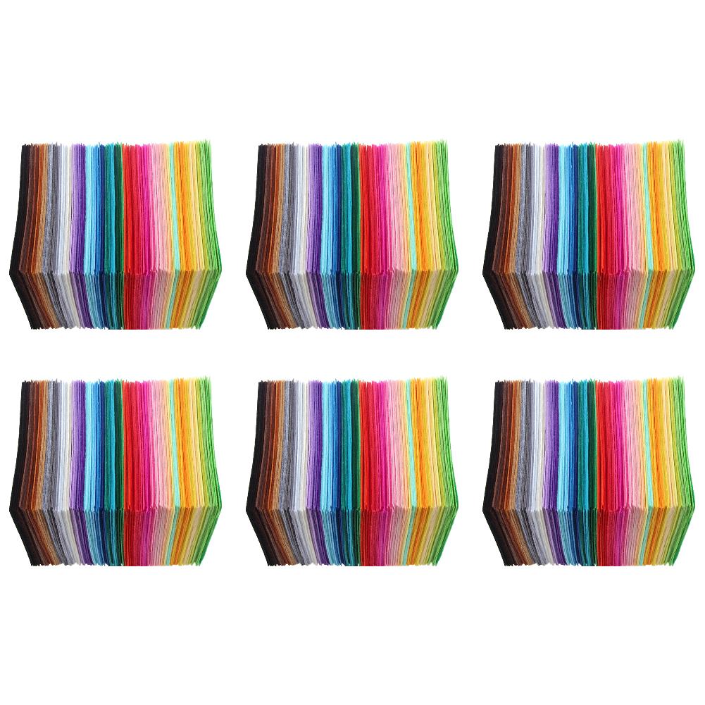 40-240Pcs Colorful Felt Fabric Sheet Squares 1mm Thick Non Woven Fabric Handicraft Durable Handmade Fabrib Sewing DIY Craft