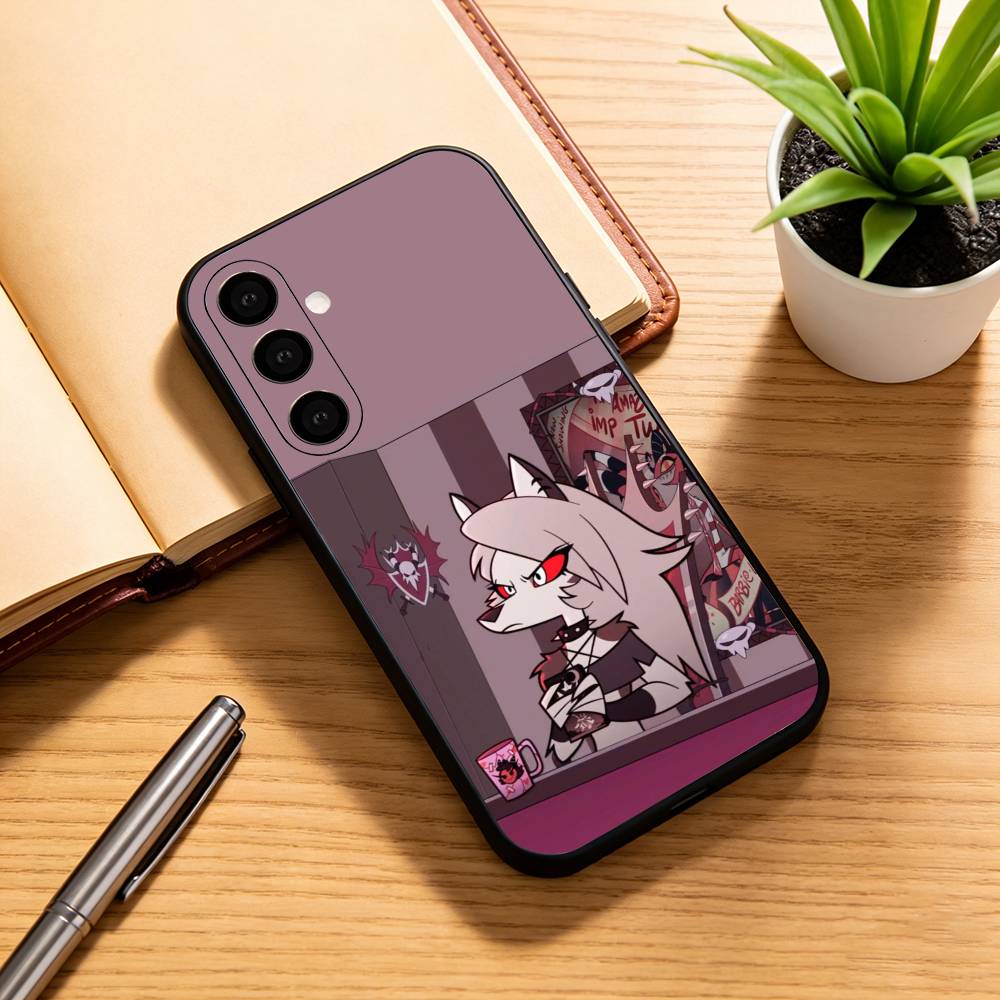 

H-helluva boss L-Loona Phone Case Black Silicone Soft For Samsung Galaxy A73,A72,A71,A70,A53,A52,A51 Samsung a32 5g
