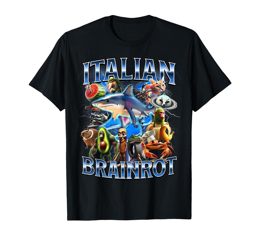 Italian Brain Lot Funny Italian Brain Lot Meme T-Shirt