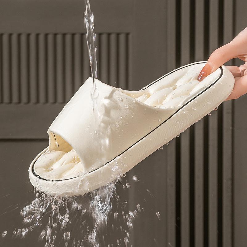 Women's Quick-Dry Anti-Slip Indoor Bathroom Slippers - Step-On Sensation, Breathable Summer Design