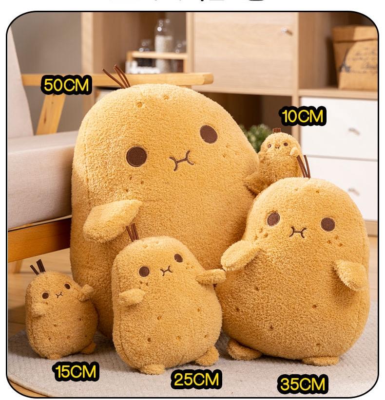 53 cm große, lustige Kartoffel-Plüschfigur, gefüllt mit Gemüse, gebratenen Kartoffeln, Plüschpuppe, Cartoon-Motiv, superweiches Spielzeug zur Zimmerdekoration, Ostergeschenk