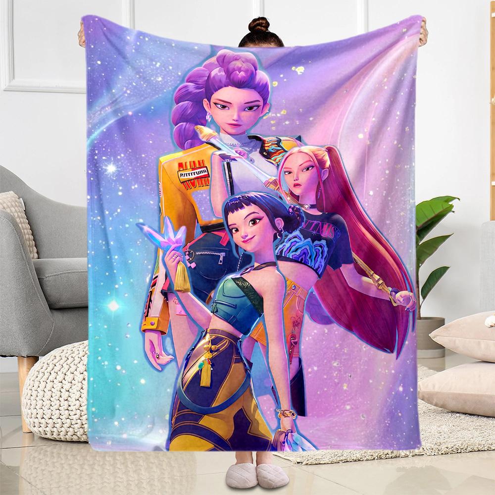Future Fashion Icons Blanket Comfortable Perfect for Bedding Office Chair Livingroom for All Seasons Digital Print