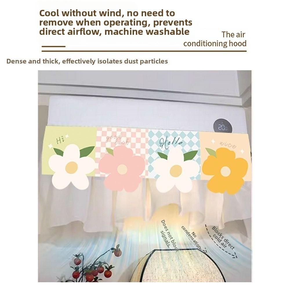 Anti-Direct Blowing AC Wind Deflector Curtain Self-Adhesive Air Outlet Cover  Bedroom