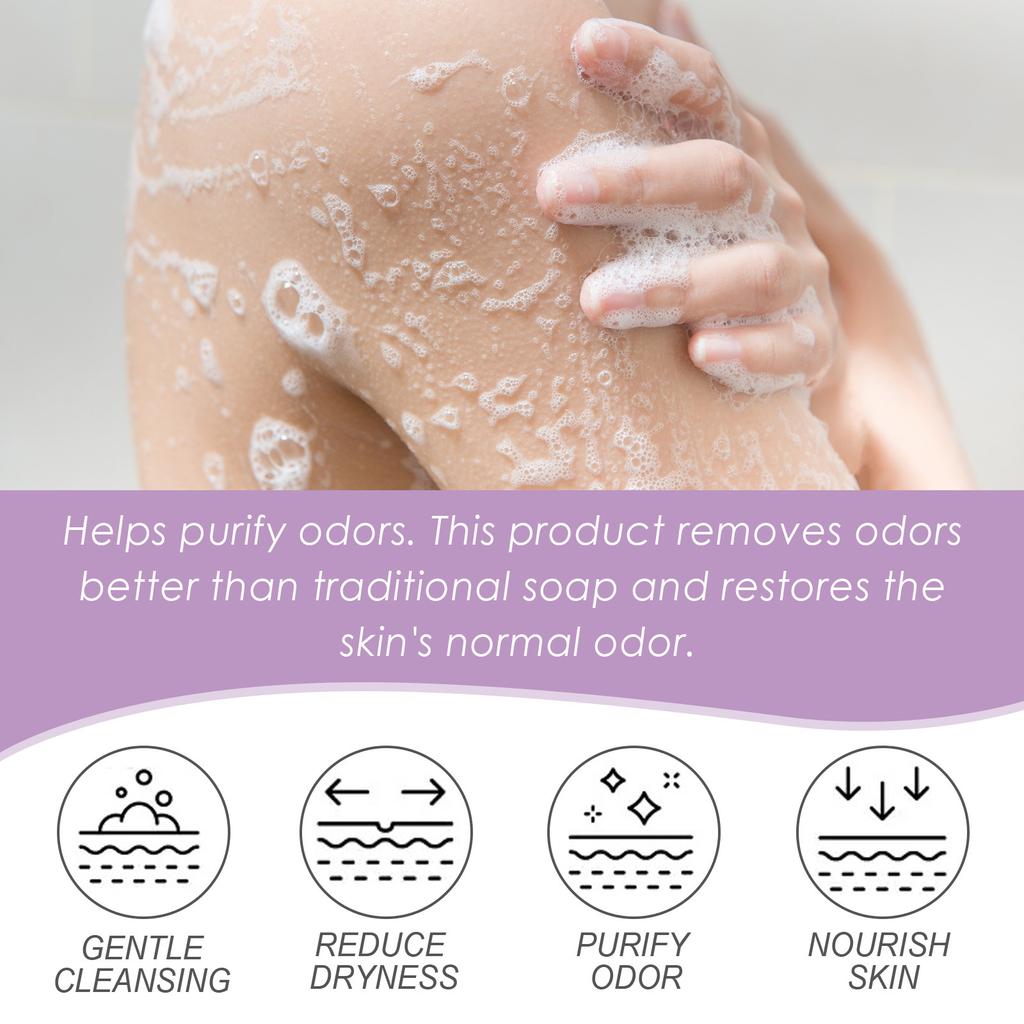 1 pièces Gel douche lavande sauge 100ml pour le nettoyage du corps, rétention de parfum longue durée, Gel douche hydratant et soin de la peau