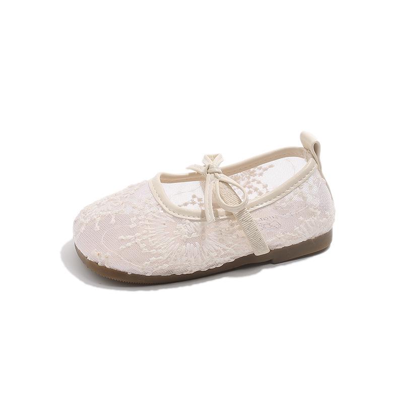 2026 Girls' Breathable Mesh Mary Jane Sandals - Spring/Summer Bow Design