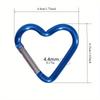 2pcs New Heart Shaped Carabiner Hook Ring Keychain Keyrings Hook DIY Jewelry Making Supplies Connector Buckles Accessories