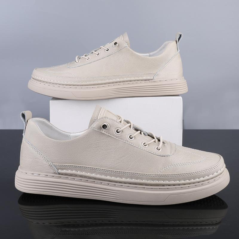 Fashion Classic Brand Men's Genuine Leather Casual Shoes Thick Soled Wear-resistant Oxford Shoes Trendy Men's Outdoor Hiking Shoes
