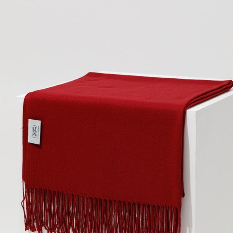 RECLOW MILD Plain Muffler BURGUNDY