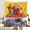 Fantastischer Herr Fuchs Filmplakat Wandteppich Dekoration Kunst Ästhetische Wandteppiche für Wohnzimmer Schlafzimmer Heimwandtuch Wandbehang