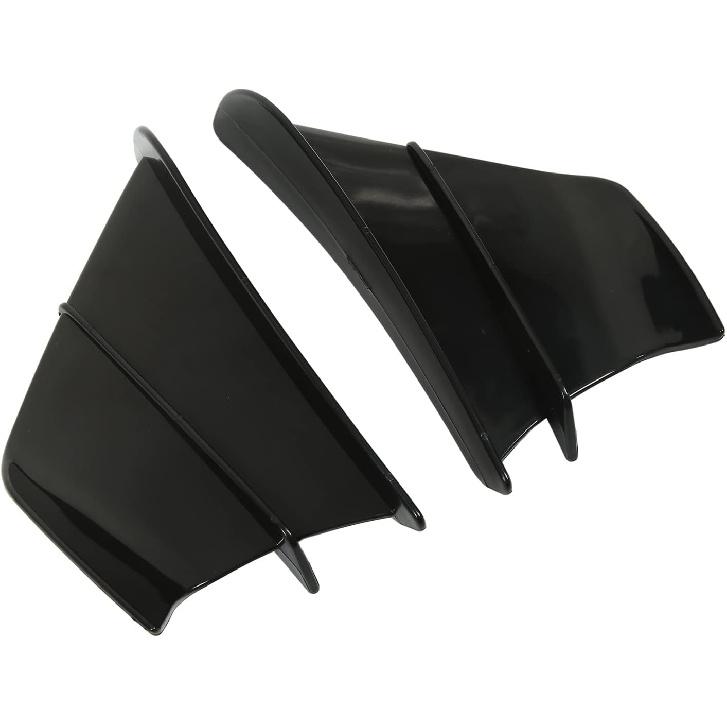 Motorcycle Side Winglet,Motorcycle Side Spoiler Front Fairing Aerodynamic Winglets for 250 Z900 Z1000 (Glossy Black)