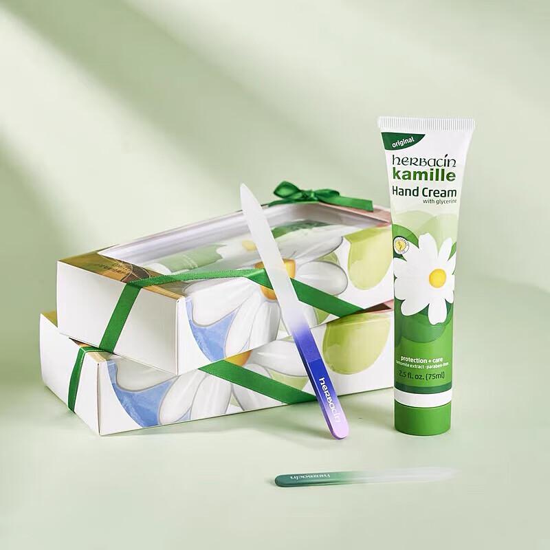 Herbacin Classic Moisturizing Hand Cream with Nail File