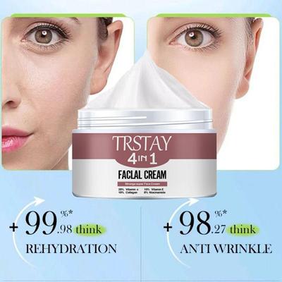 Creme hidratante facial melhora o ressecamento e a escassez de água. Adequado, delicado, hidratante, ativador e cuidado com a pele