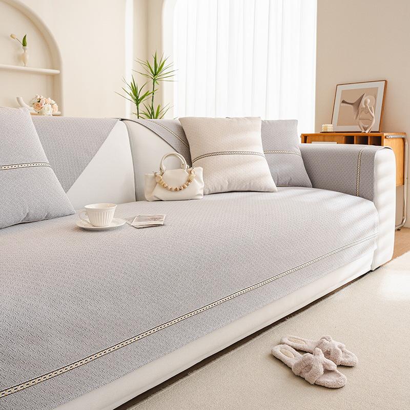 

Simple Chenille Sofa Cushion, High-End Hemming, Non-Slip Sofa Cover, Seat Cushion Cover, Breathable, All-Season Sofa Towel 70*70cm