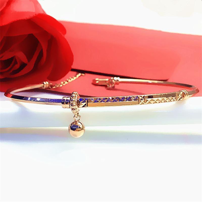 Rose Gold-Plated Foreign Air Ball Bracelet, High-End Sense, Light Luxury And Versatile Women S Purple Gold Exquisite Jewelry.
