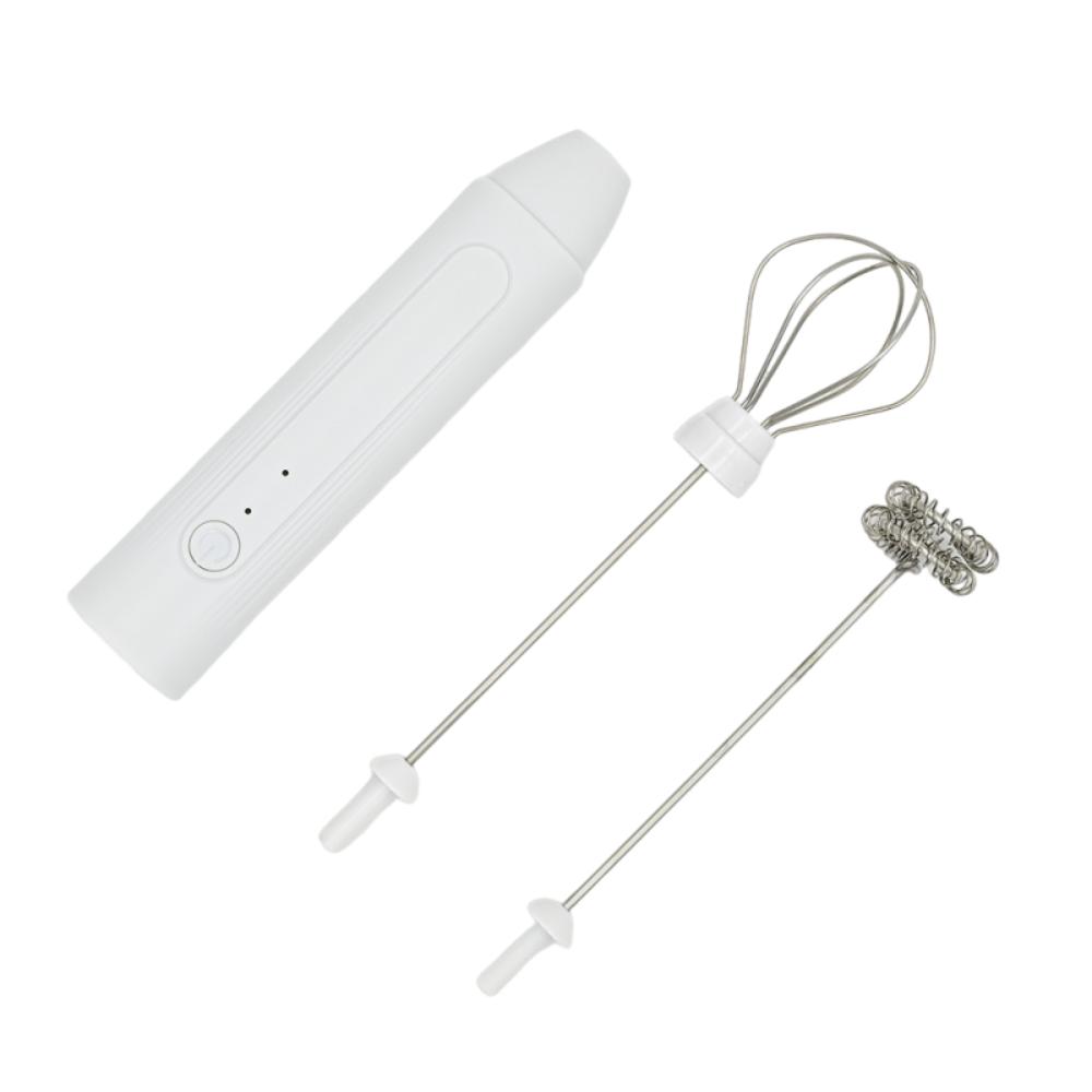 

Portable Egg Beater 3-Speed Adjustment Handheld Whipper Electric Milk Frother Coffee Making белый
