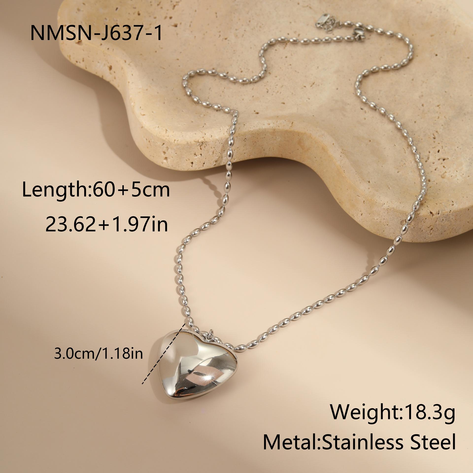 GEMCHIC Women s Stainless Steel Y-Shaped Necklace with Heart Pendant Minimalist Design Tarnish-Free Titanium Steel Jewelry Wholesale