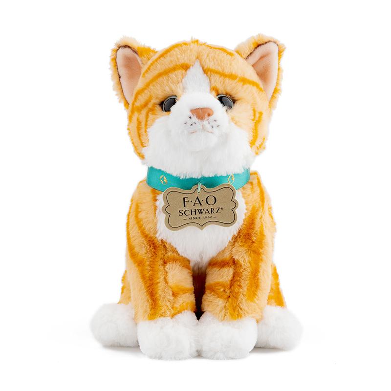 

[toytron] F.A.O Schwarz Planet Love Ginger Cat Plush Toy 25cm