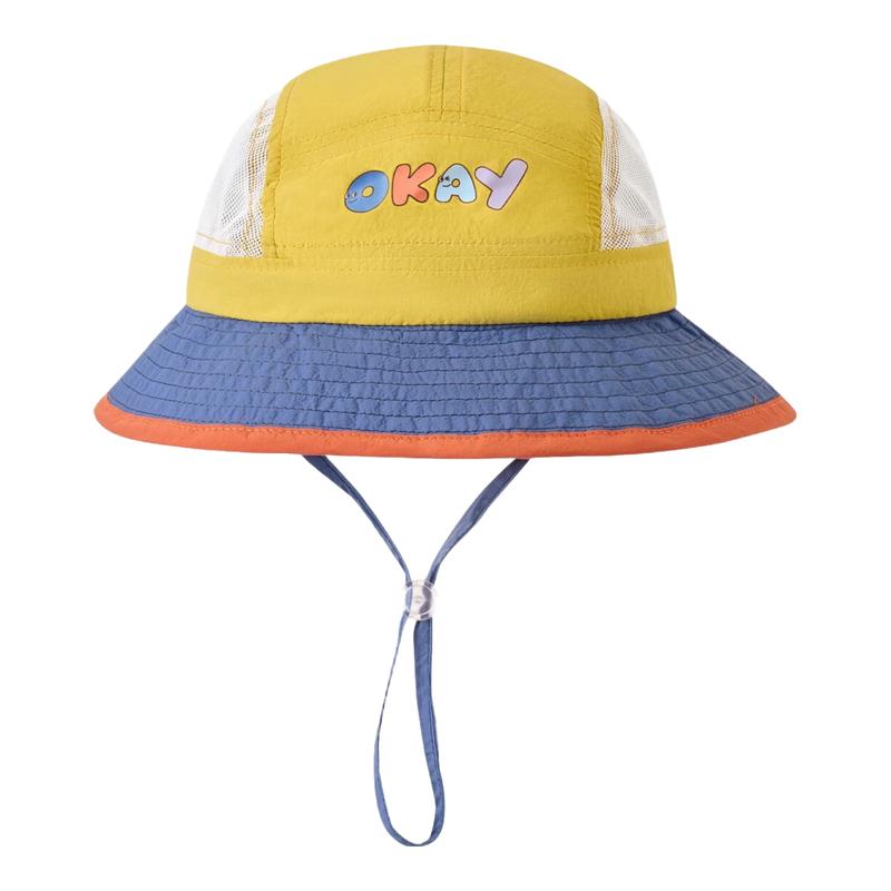 Niduo Bear Kids  UV Protection Breathable Mesh Fisherman Sun Hat 46-48cm (6M-2Y)