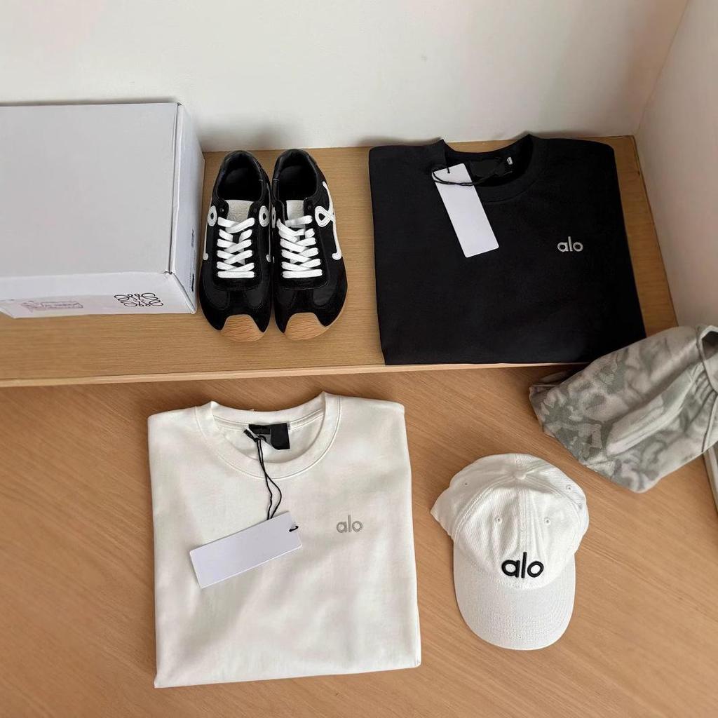 Heavyweightalo Women’s Silver Label Candy Color Loose Casual T-shirt, Short Sleeve, Summer 2025