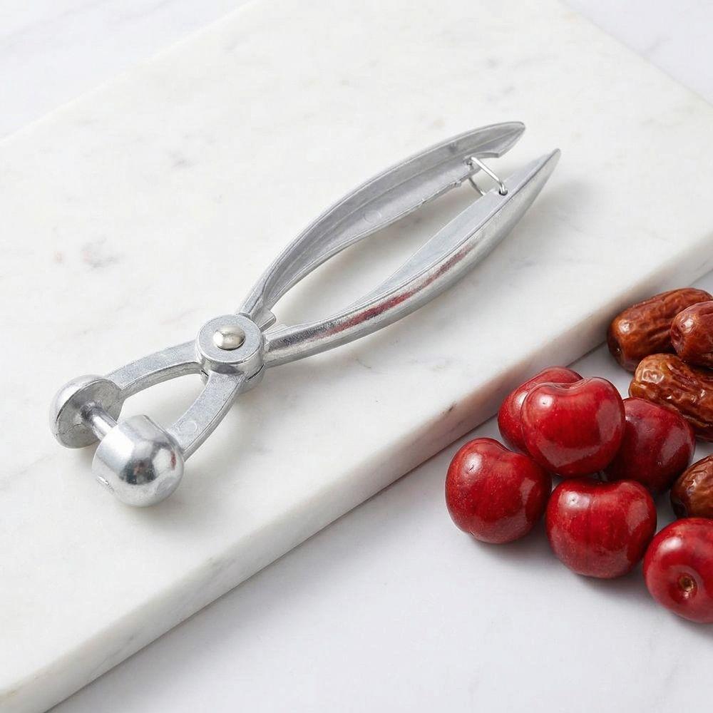 with Lock Fruit Pit Remover Aluminum Alloy Fruit Corer Olive Core Remover Food Preparation