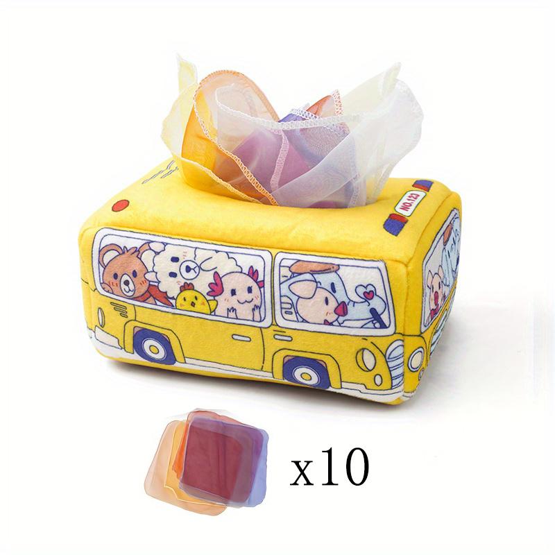 

Non-Toxic Baby Paper Drawer Toy Baby Cant Tear Paper Towel Box Paper Drawer Cloth Bookchildrens Finger Exercise Soothing Toy(Standard)
