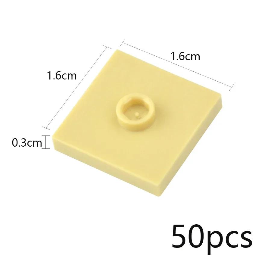 

Non-Toxic Building Block Parts 50Pcs Compatible 23893 87580 Dly Bricks 2X2 With 1 Stud Dots Changeover Catch For Educational Creative Toys