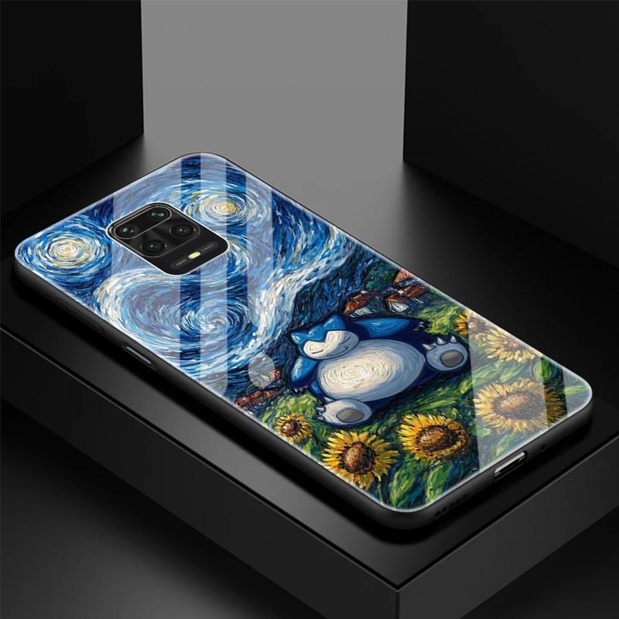 Glass Case for Xiaomi Redmi Note 15 14 Pro 12 13 10 12S A1 10S A2 Plus A5 11 Luxury Phone Cover Gengar Pokemon Cool