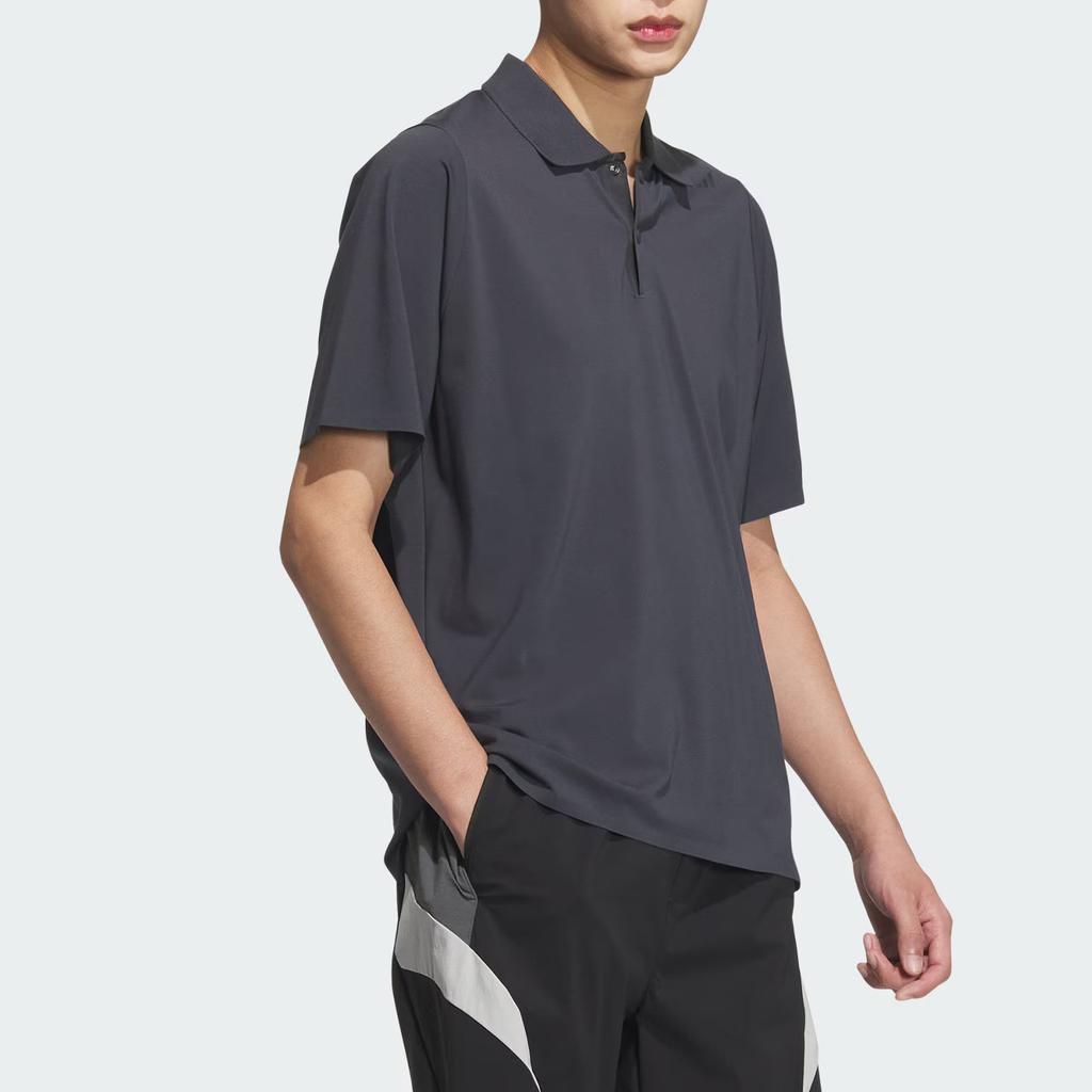 Adidas Polo Shirt Men's Dark Heather Gray JM0980-