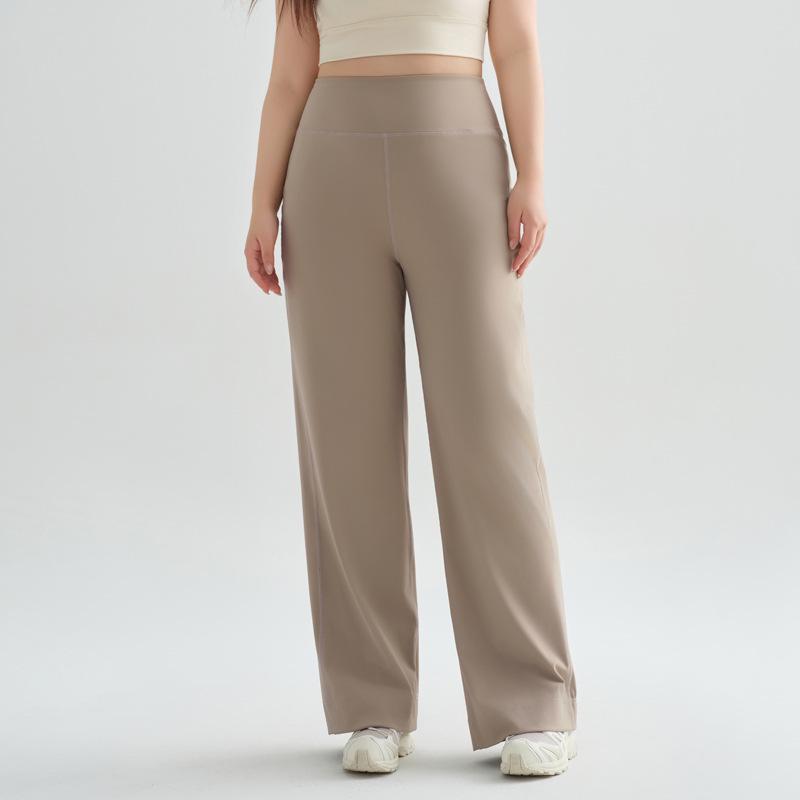 

Жіночі штани для йоги великого розміру з високою посадкою 2025: Вільний, Широкий, Прямий крій для Весняного Фітнесу та Верхнього одягу M