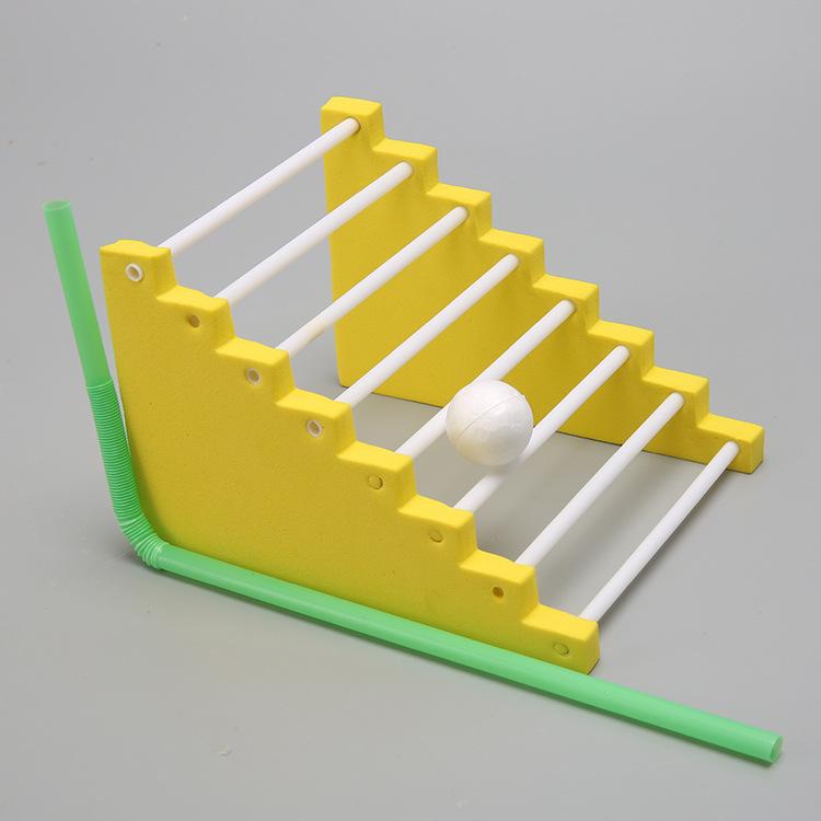 Nauka I Technologia Mała Produkcja Ręcznie Robiona DIY Piłka Wspinająca Się Po Schodach Fizyka Uczniowie Szkół Podstawowych Operacja Eksperymentalna Pakiet Materiałów Steam